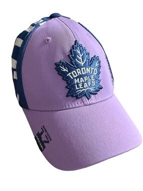 Reebok Toronto Maple Leafs NHL Center Ice Fitted  L/XL Hockey Fights Cancer Hat